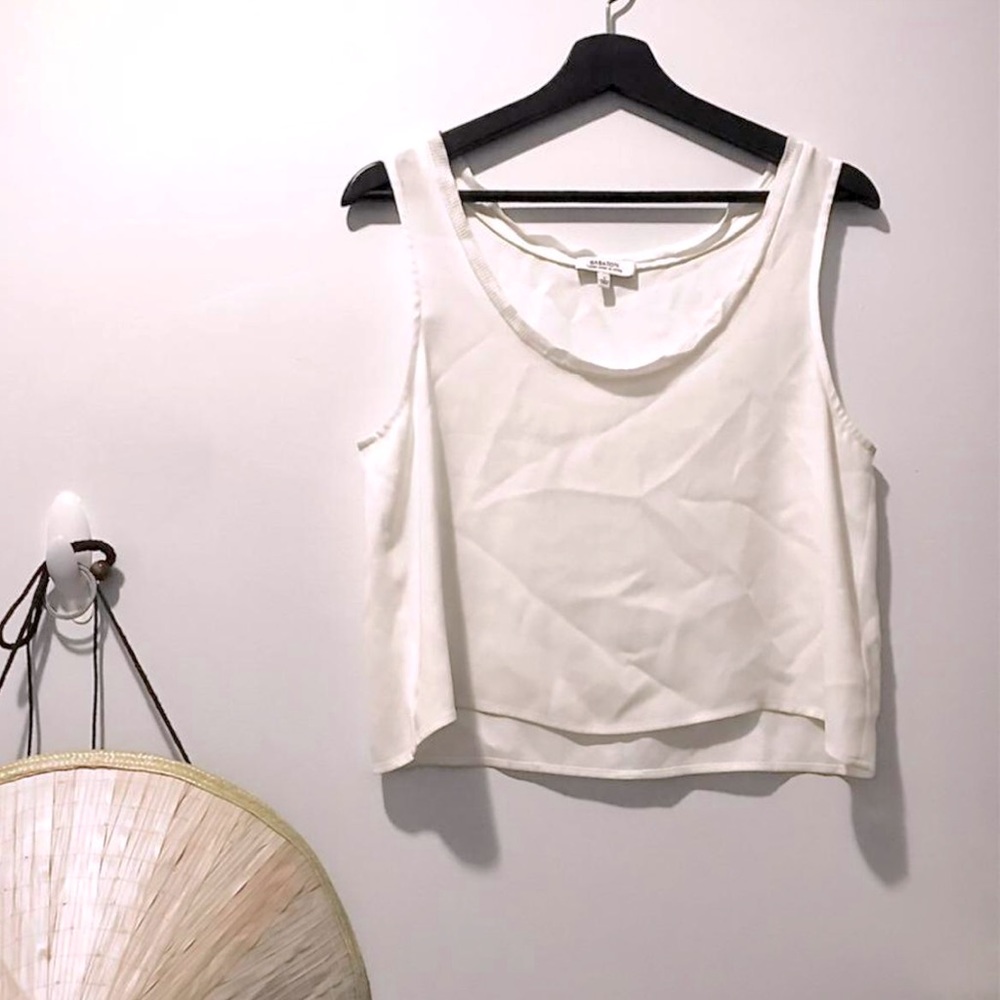 Babaton Aritzia Cropped Boxy Tank Top